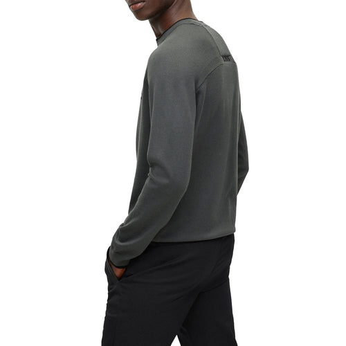 BOSS Ralvin Regular Fit Stretch Golf Sweater - Dark Grey