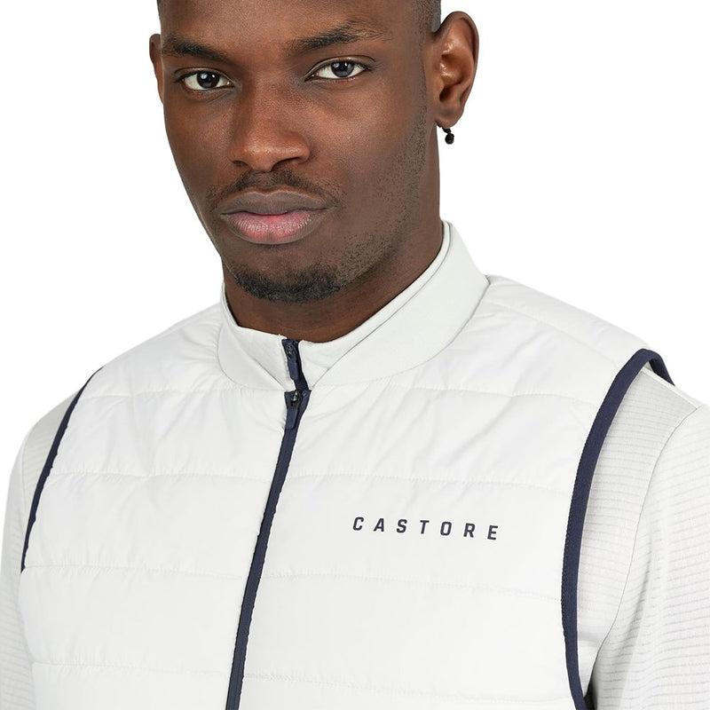 Castore Quilted Golf Gilet - Stone Grey