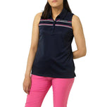 Cross Women's Primus Sans manches de golf Polo - Marine