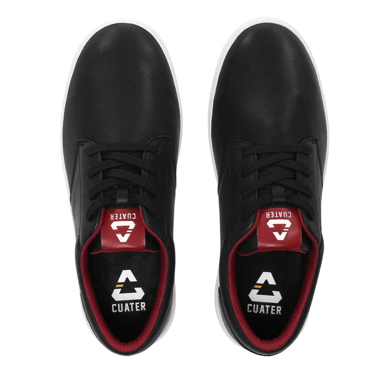 Cuater The Wildcard Leather Golf Shoes - Black/Ruby Wine