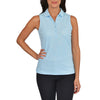 Glenmuir Women's Jenna Sleeveless Golf Shirt - Paradise