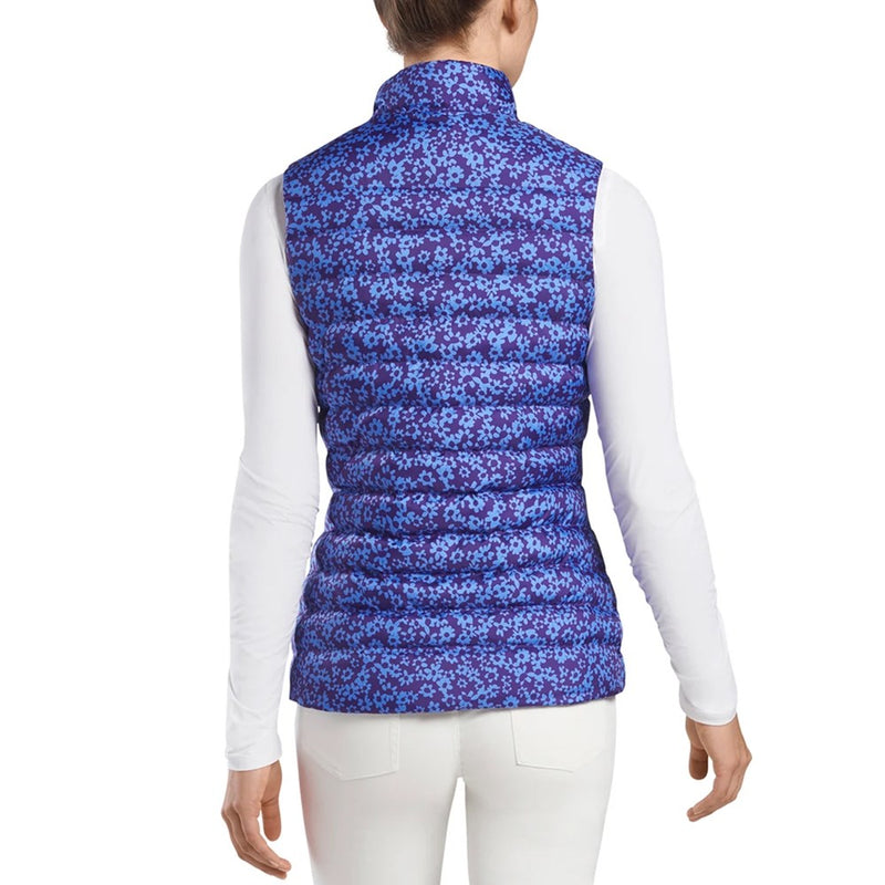 G/Fore Women's Floral Print Puffer Vest - Violet