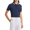 G/Fore Tux Rib Collar Tech Jersey Slim Fit Golf Polo Shirt - Twilight