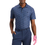 G/Fore Aye Papi Tech Pique Slim Fit Golf Polo - Twilight