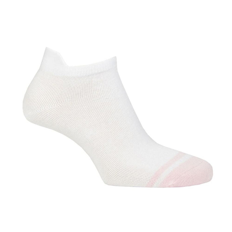 Glenmuir Women's Eugenie Patterned Golf Socks - White/Candy Stripes