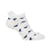 Glenmuir Frauen Eugenie gemusterte Golfsocken - White/Navy Flags