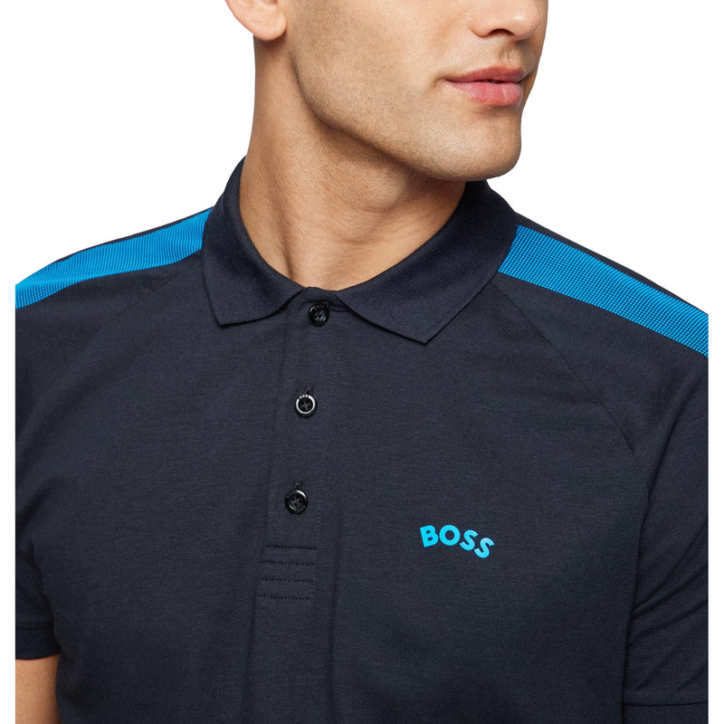 BOSS Paule Naps Polo Shirt - Dark Blue