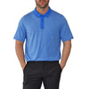 KJUS Luca Polo Golf Shirt - Bermudas Blue Melange