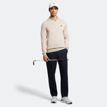 Lyle & Scott Golf Merino Blend V Necklover - Pink Taupe