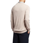 Lyle & Scott Golf Merino Blend V Necklover - Pink Taupe