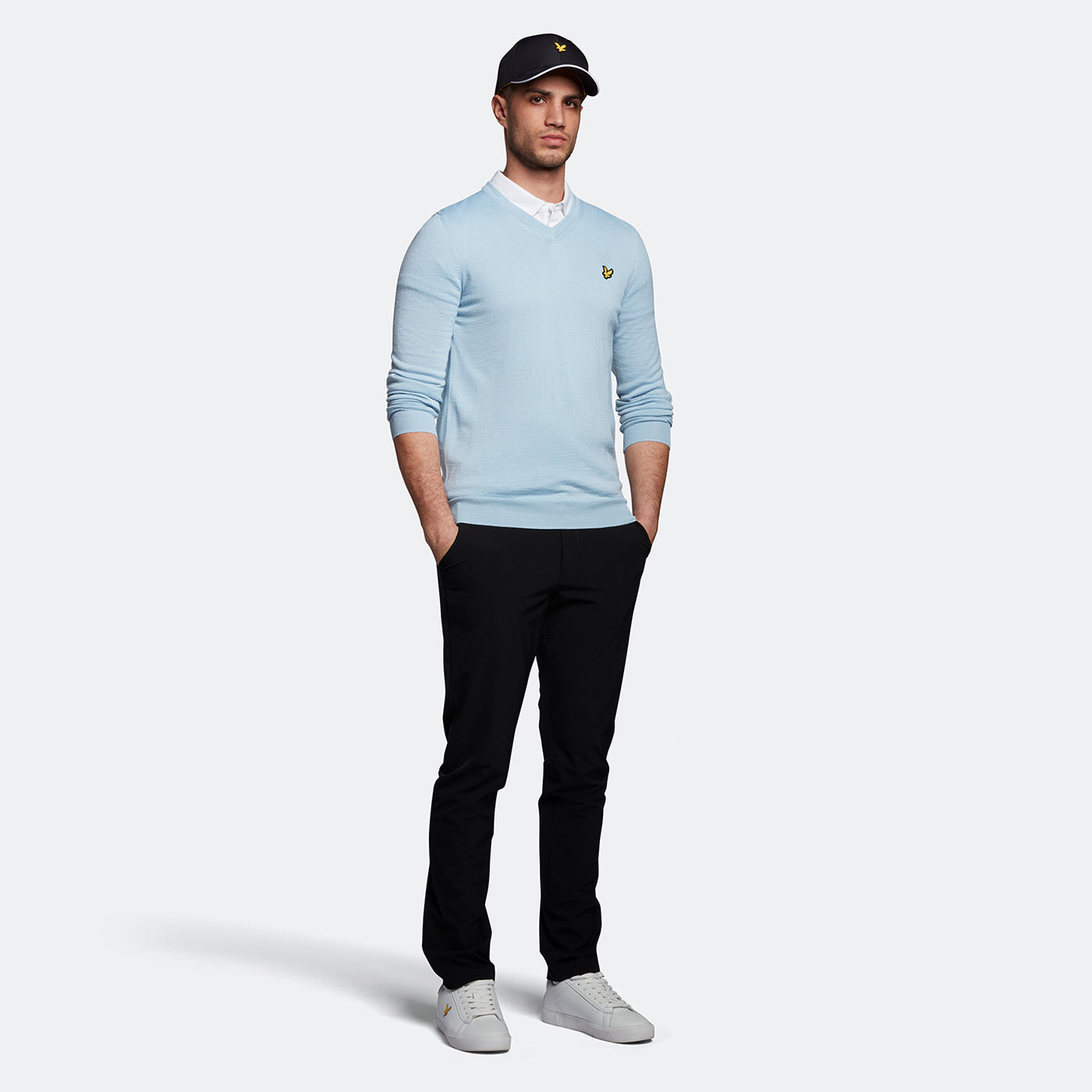 Lyle & Scott x Golfickers Rugby Shirt - Black/Grey - LP1550G