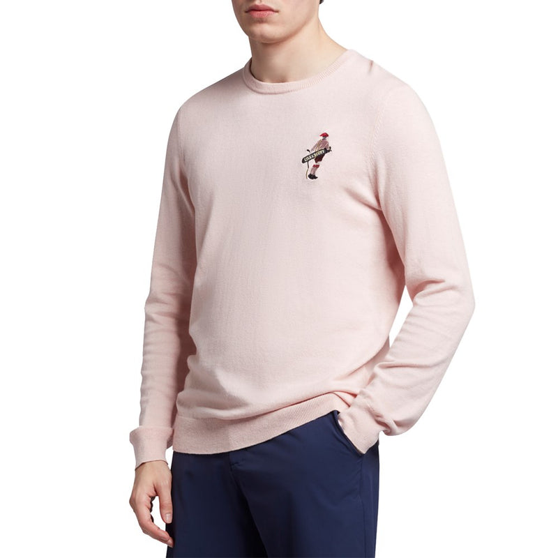 Lyle & Scott Golf Player Knitted Crew - Free Pink