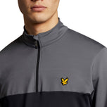 Lyle & Scott Warna Blok Midlayer - Benar hitam