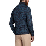 Lyle & Scott Tonal Eagle Seafoam 1/4 Zip Midlayer - Dark Navy / Light Navy