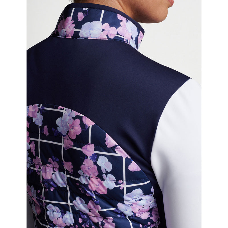 Peter Millar Women's Merge Hybrid Water Resistant Golf Jacket - Navy Picnic Floral