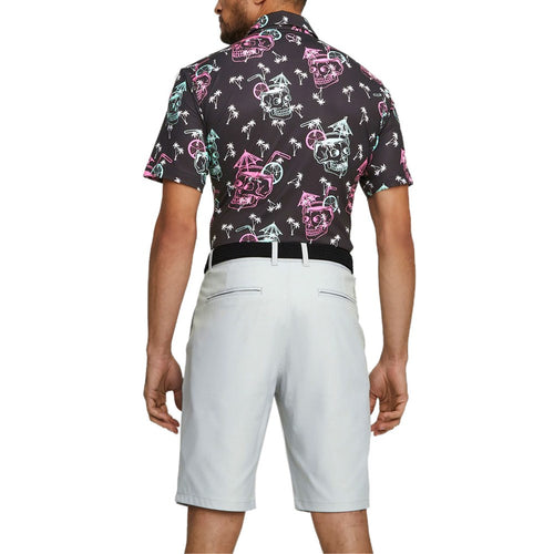 Puma Mattr Tropi-cool Golf Polo Shirt - Puma Black/Pink Mist