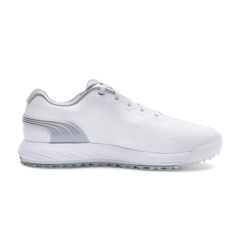 Puma Alphacat Nitro Golf Shoes - White/Light Grey/Puma Silver