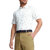 Puma Cloudspun Horizons Golf Polo Shirt - Bright White/Heartfelt