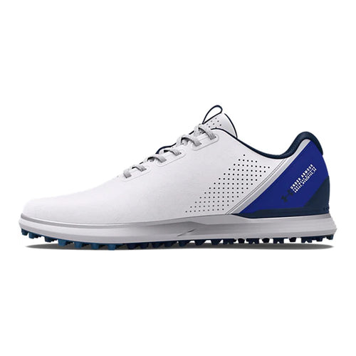 Under Armour Medal 2 Wide Spikeless Golf Shoes - White/Academy