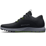 Under Armour Charged Draw 2 Spikeless Golf Shoes - Black/Steel/Green