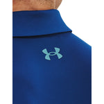Under Armour T2G Colourblock Golf Polo Shirt - Blue Mirage White/Glacier Blue