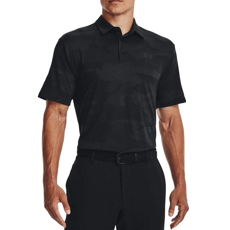 Under Armour Playoff 2.0 Jacquard Golf Polo Shirt - Black