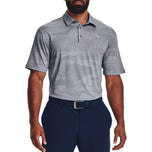 Under Armour Playoff 2.0 Jacquard Golf Polo -Hemd - Stahl/Weiß