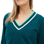Rohnisch Women's Annie Golf Sweater - Deep Teal