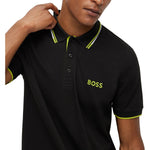 BOSS Paddy Pro Golf Polo Shirt - Black/ Green