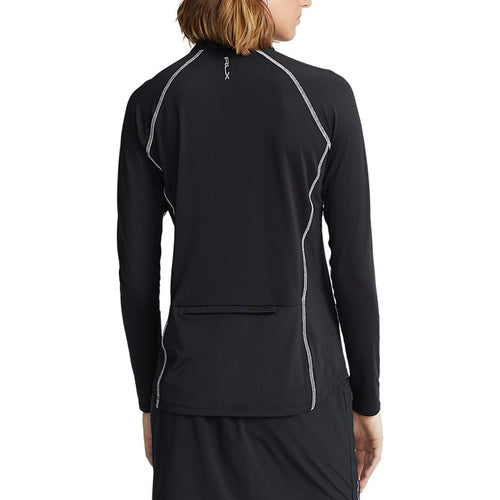 RLX Ralph Lauren Women's UV Jersey 1/4 Zip Pullover - Polo Black