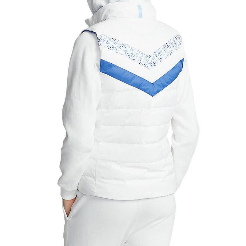 Polo Golf Ralph Lauren Women's Reverse Printed Insulated Vest - Pure White Multi