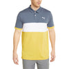 Puma Cloudspun Highway Golf Polo Shirt - Evening Sky/Mustard Seed