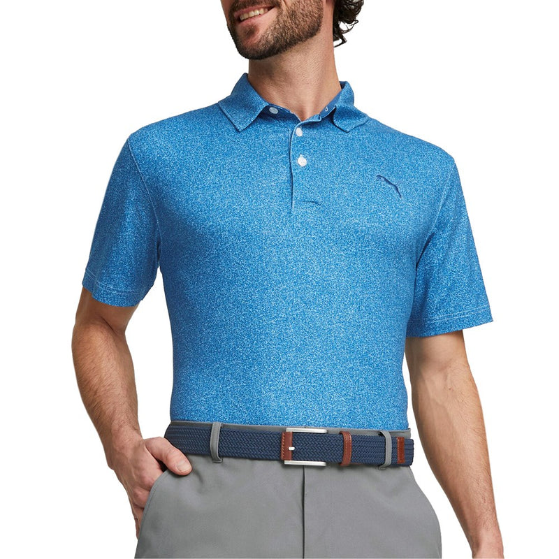Puma Cloudspun Primary Golf Polo Shirt - Lake Blue