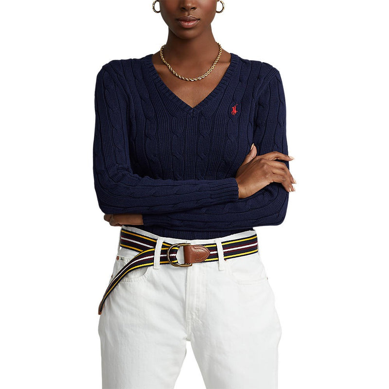Polo Golf Ralph Lauren Women's Kimberly Cable-Knit Sweater - French Navy