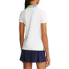 Polo Golf Ralph Lauren Women's Floral-Collar Jersey Golf Polo Shirt - Pure White/Floral Wash