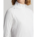 RLX Ralph Lauren Women's UV Jersey 1/4 Zip Pullover - Pure White