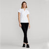 RLX Ralph Lauren Women's Tour Performance V-Neck Golf Shirt - Pure White