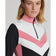 Rlx Ralph Lauren Femme's Power Stretch 1/4 Zip Pull Over - Polo Black / Desert Rose Multi