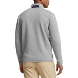 Rlx Ralph Lauren Quilted Double Knit 1/4 Zip - Steel